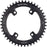 Wolf Tooth Shimano 110 Asymmetric BCD Chainring - 44t, 110 Asymmetric BCD, 4-Bolt, Drop-Stop ST, For Shimano GRX Cranks, Black