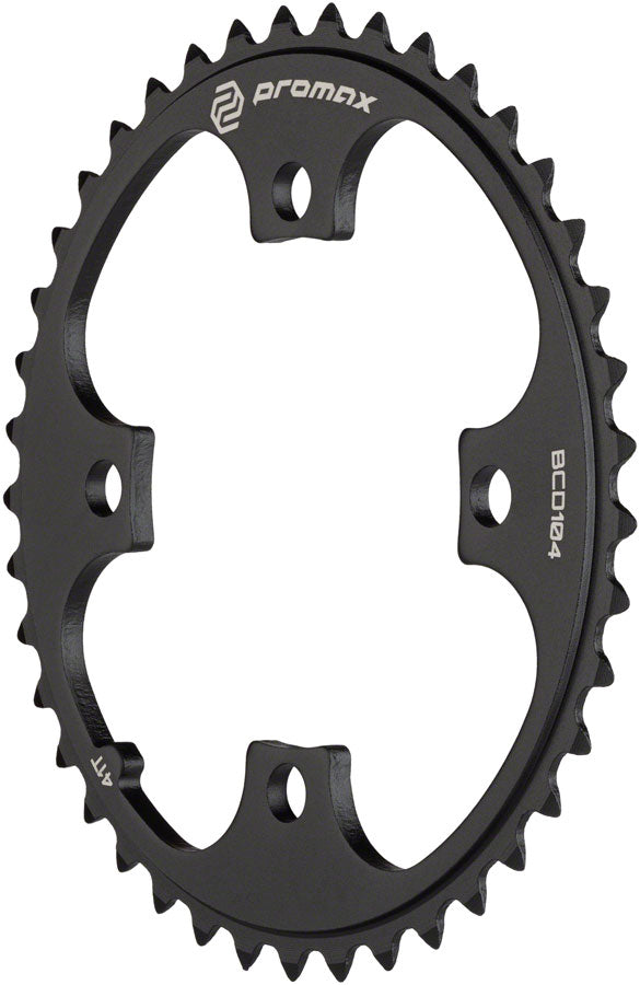 Promax 4-Bolt Chainring - 41t, 104 BCD, Black