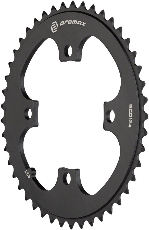 Promax 4-Bolt Chainring - 45t, 104 BCD, Black