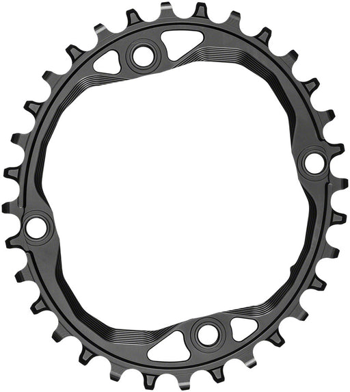 absoluteBLACK Oval 104 BCD Chainring - 32t, 104 BCD, 4-Bolt, Requires Hyperglide+ Chain, Black