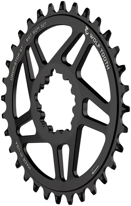 Wolf Tooth Components SRAM 3-Bolt DM Boost HG+ Chainring, 32T - Black