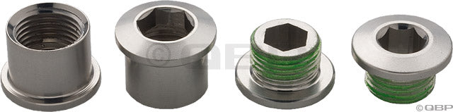 SRAM Road Double Chainring Aluminum Boltset 10 pieces Silver also fits SRAM