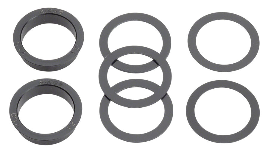 Chris King ThreadFit T47 24x Bottom Bracket with Fit Kit 4 - T47, For Shimano Hollowtech II, Black