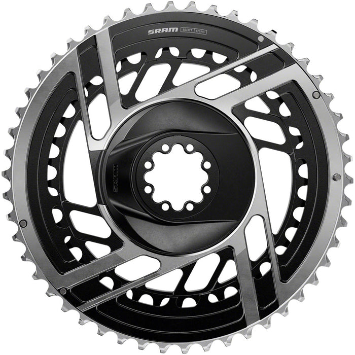 SRAM RED 2x Chainring Kit - 50/37t, 2x12-Speed, 8-Bolt Direct Mount, Black/Silver, E1