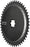 Wolf Tooth Aero Direct Mount Chainring - 52t, Direct Mount SRAM 8-Bolt, Drop-Stop B, Black