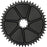 Wolf Tooth Aero Direct Mount Chainring - 52t, Direct Mount SRAM 8-Bolt, Drop-Stop B, Black