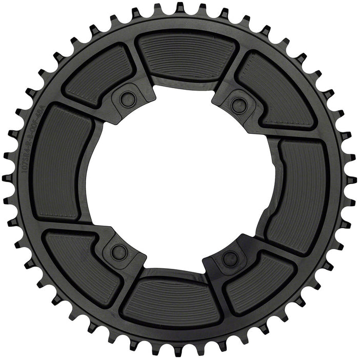 Wolf Tooth Components Aero Chainring, 107 BCD, Drop-Stop B, 48T, Blk