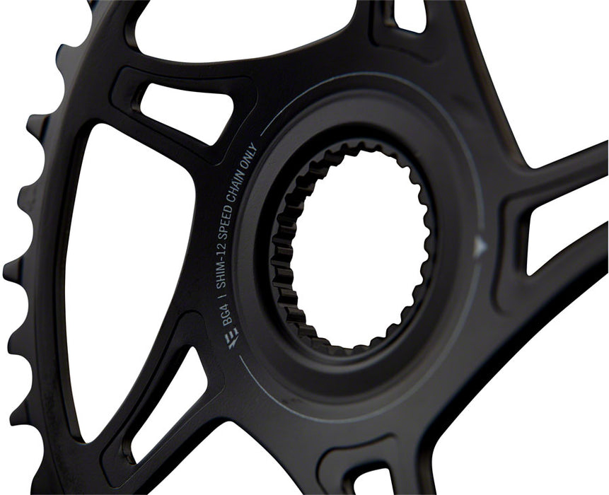 Race Face Bosch G4 Direct Mount Hyperglide+ eMTB Chainring (55mm Chainline) - 34t, Steel, Requires Compatible with Shimano 12-speed HG+ Chain, Black