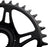 Race Face Bosch G4 Direct Mount Hyperglide+ eMTB Chainring (55mm Chainline) - 36t, Steel, Requires Compatible with Shimano 12-speed HG+ Chain, Black