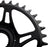 Race Face Bosch G4 Direct Mount Hyperglide+ eMTB Chainring (55mm Chainline) - 34t, Steel, Requires Compatible with Shimano 12-speed HG+ Chain, Black