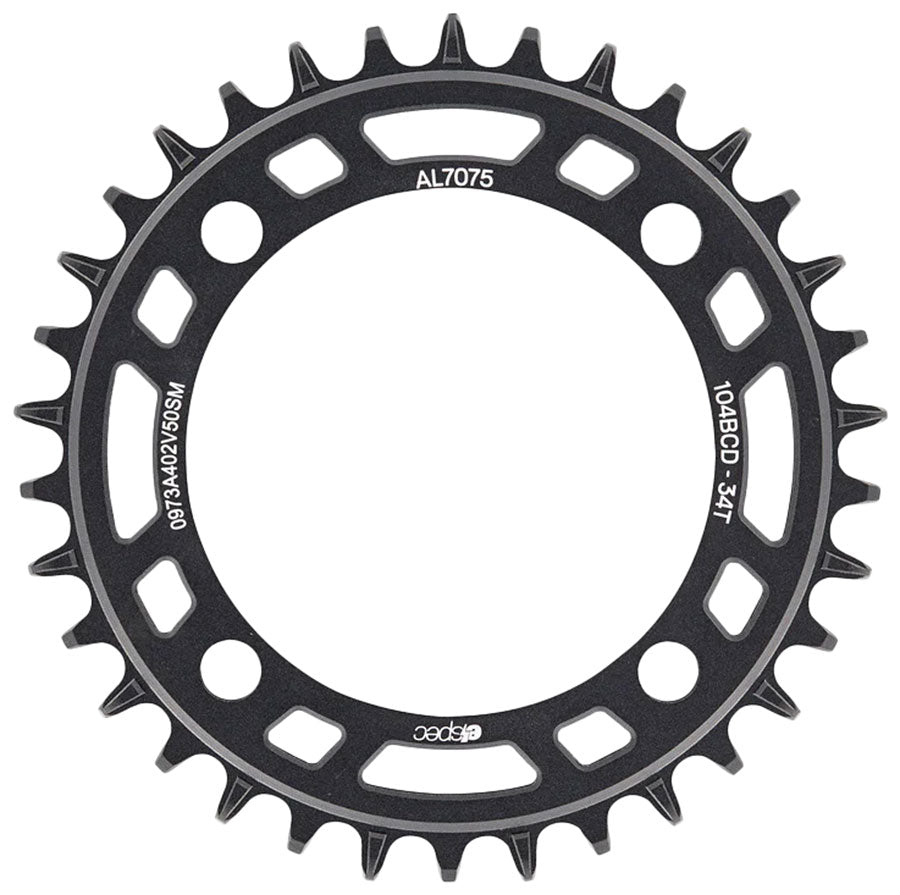 e*thirteen Helix e*spec  Chainring, 104BCD AL Direct Mount, 34T, Black