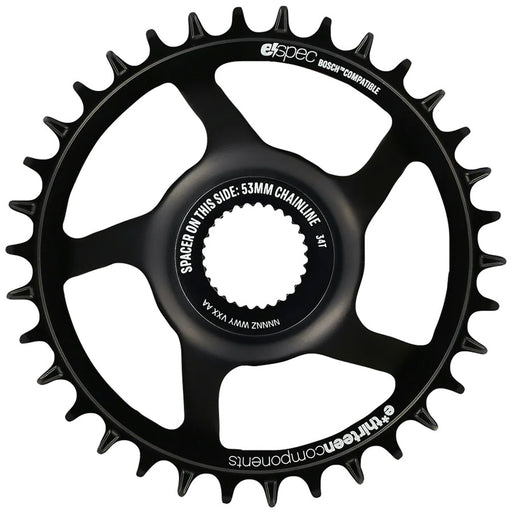 e*thirteen Helix Race e*spec  Chainring, 36T, Bosch Gen4 Direct Mount, 13mm Offset, Shimano/SRAM 11/12s Compatible, Black