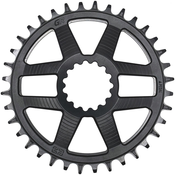 e*thirteen Helix Race GR Direct Mount Chainring - 34t, For use with Helix Race GR Crank, Silver