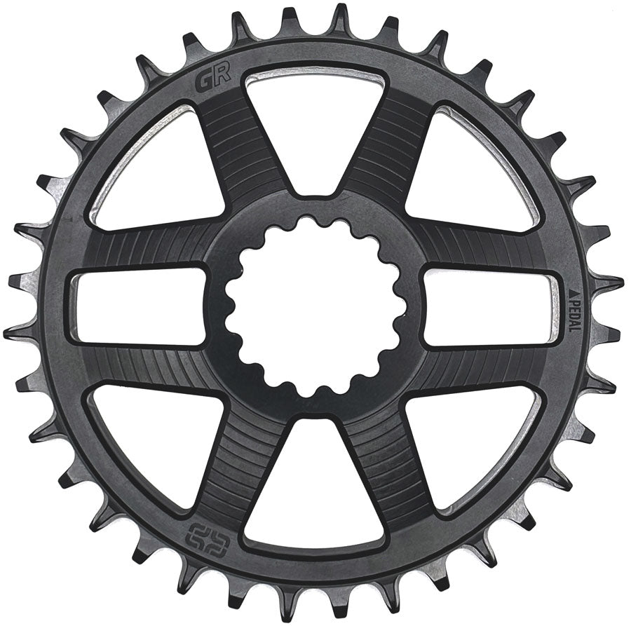 e*thirteen Helix Race GR Direct Mount Chainring - 34t, For use with Helix Race GR Crank, Silver
