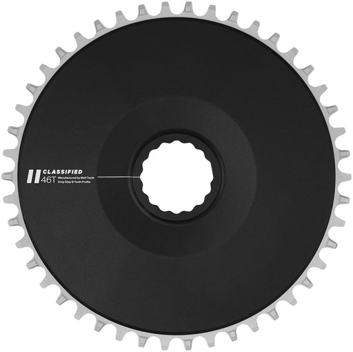 Classified Aero Chainring - 46t, DropStop B fits SRAM Flattop T-Type 12/13-Speed Chains, Compatible with all 11-Speed Chains, Black