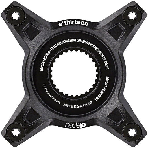 e*thirteen e*spec 104BCD Aluminum Direct Mount Spider - 104BCD, 55mm CL, Incl. Bolts, Bosch Gen4, Black