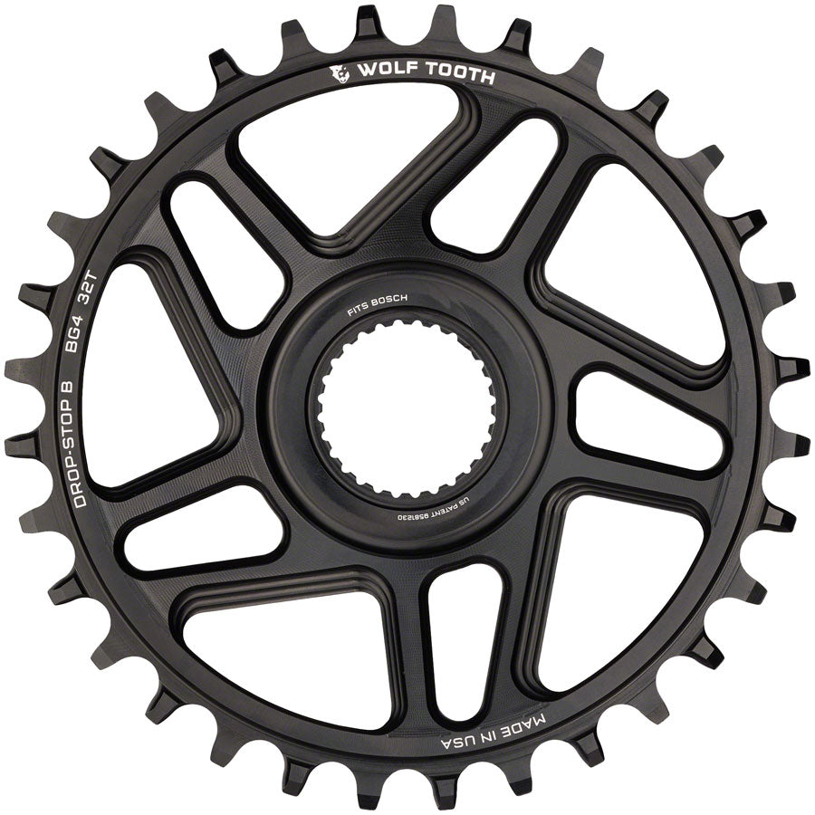 Wolf Tooth Aero Chainring 46T - 8-Bolt Drop-Stop B main image 1