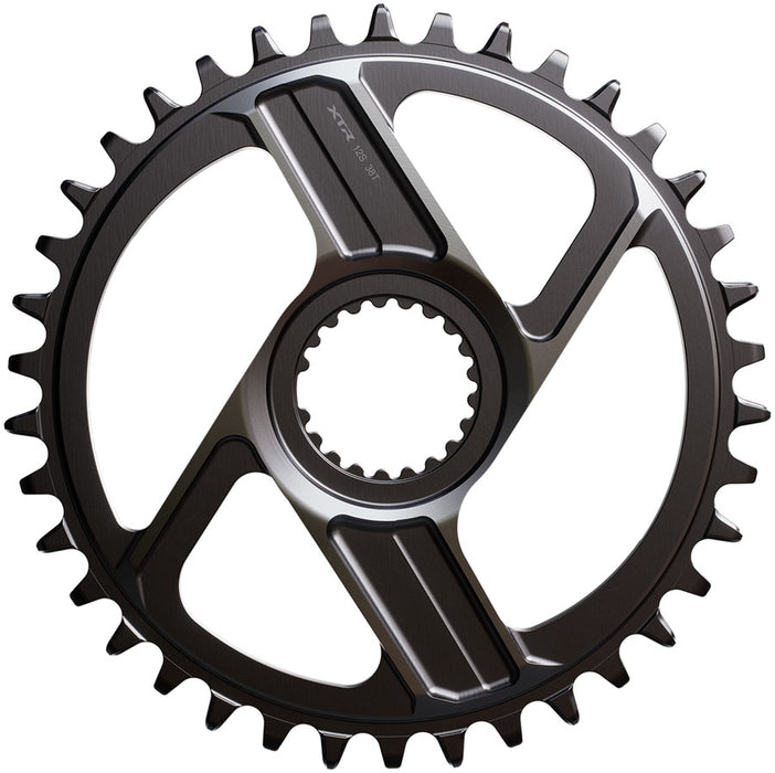 Shimano XTR SM-CRM96 1x Direct Mount Chainring - 38t, Shimano Direct Mount, For 12-Speed HG+ Chain, Fits M9200 and M9220 Crank, Dark Gray
