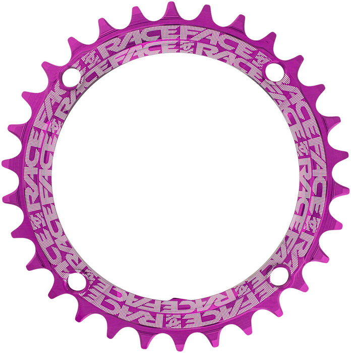 Race Face Narrow Wide Chainring, 104BCD 30T, Purple