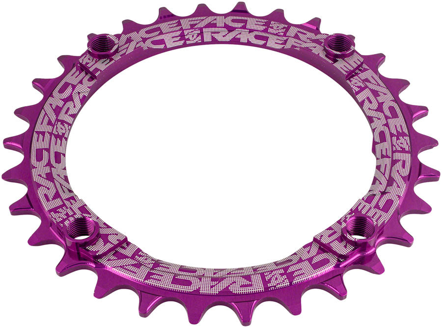 Race Face Narrow Wide Chainring, 104BCD 30T, Purple