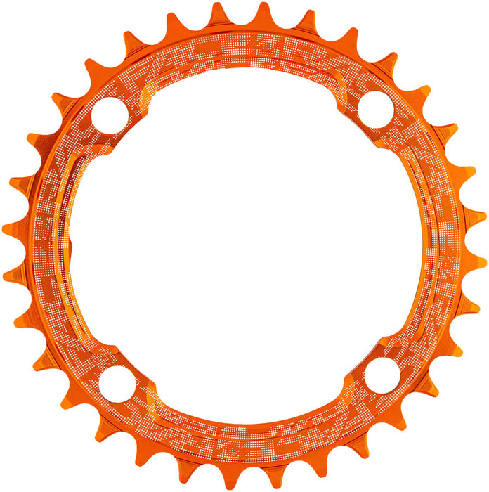 RaceFace 1x Narrow Wide Chainring - 36t, 104 BCD, 10-12 Speed, 7075 Aluminum, Orange