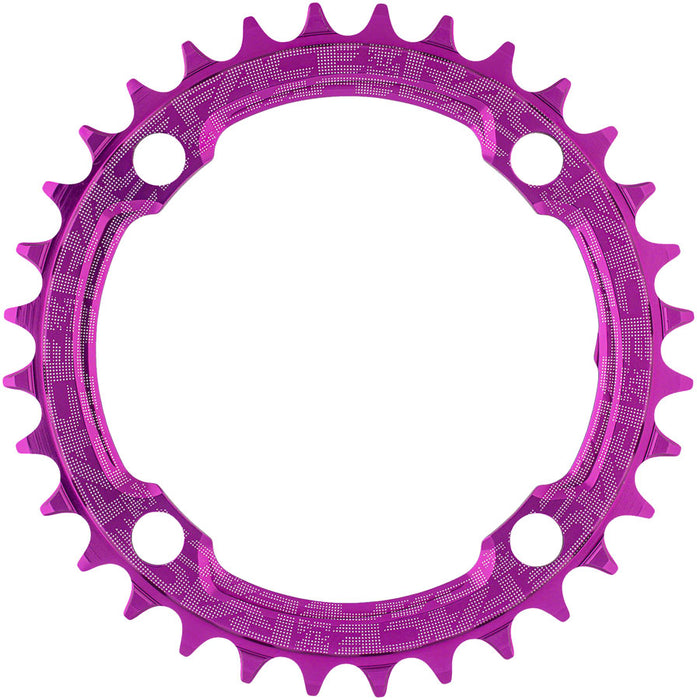 RaceFace 1x Narrow Wide Chainring - 36t, 104 BCD, 10-12 Speed, 7075 Aluminum, Purple