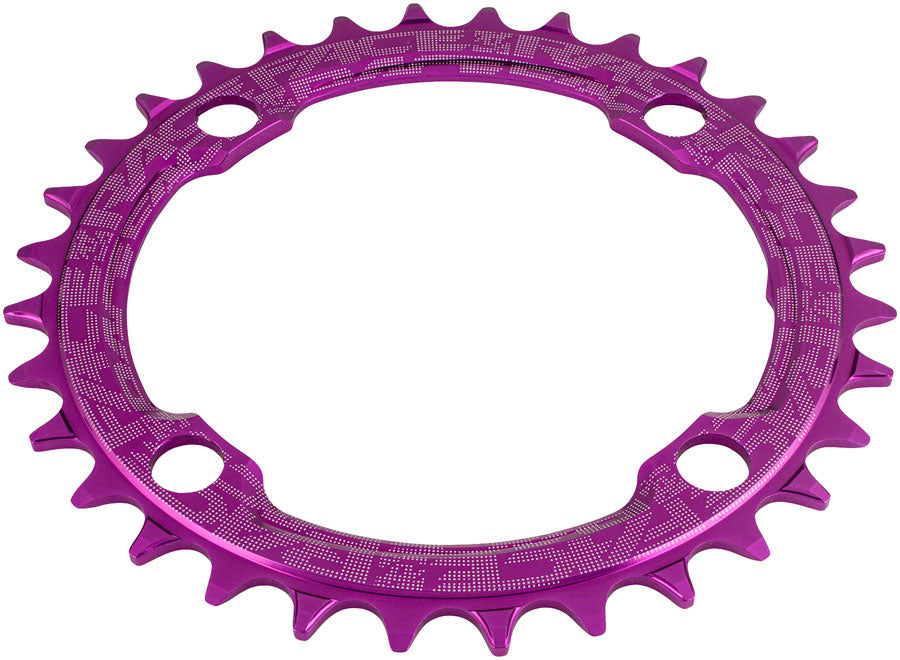 RaceFace 1x Narrow Wide Chainring - 36t, 104 BCD, 10-12 Speed, 7075 Aluminum, Purple