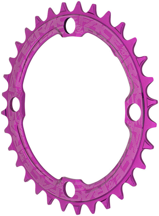 RaceFace 1x Narrow Wide Chainring - 36t, 104 BCD, 10-12 Speed, 7075 Aluminum, Purple