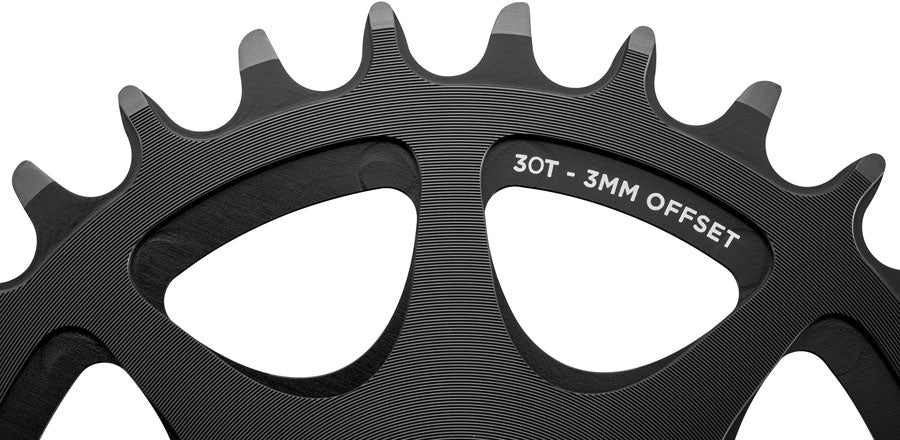 Cane Creek 8-bolt DM Chainring, 30t, 3mm Offset, Black