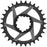 e*thirteen Helix R Chainring - 30t, 11/12-Speed, 3mm Offset, SRAM 3-Bolt DM, Black