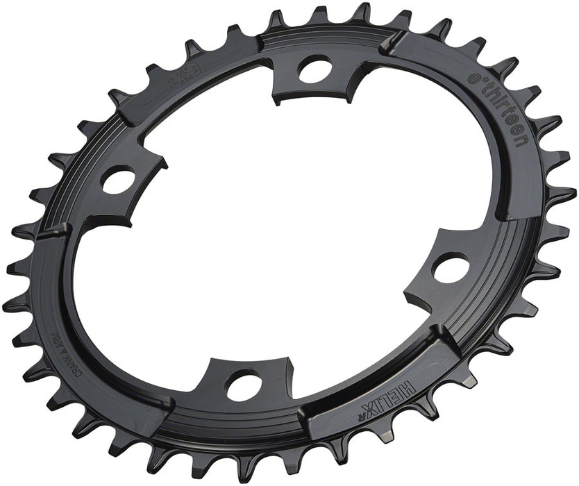e*thirteen Helix R 107 BCD 4-Bolt Chainring - 40t, 11/12-Speed, 107BCD, Black