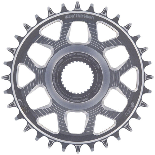 e*thirteen Helix Race e*spec  Chainring - Bosch SX / Gen4 CX Direct Mount, 15mm Offset, 32T, 11/12 Speed, Silver