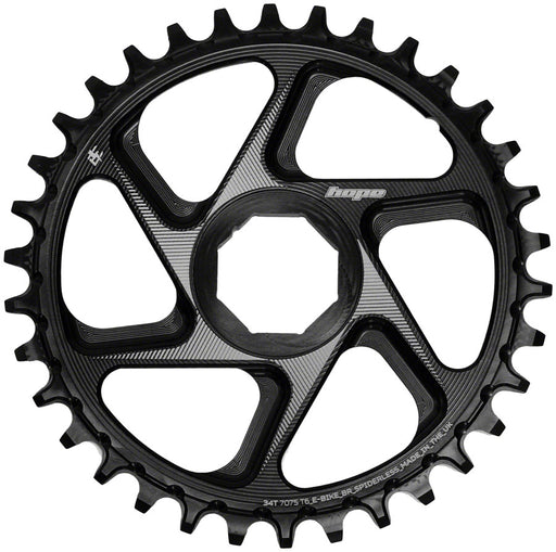 Hope Spiderless Chainring -  34T, R22,  Ebike,  Brose,  Black