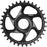 Hope Spiderless Chainring -  34T, R22,  Ebike,  Shimano,  Black