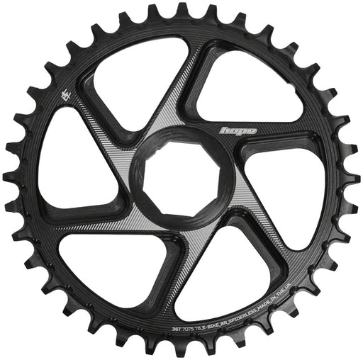 Hope Spiderless Chainring -  36T, R22,  Ebike,  Brose,  Black