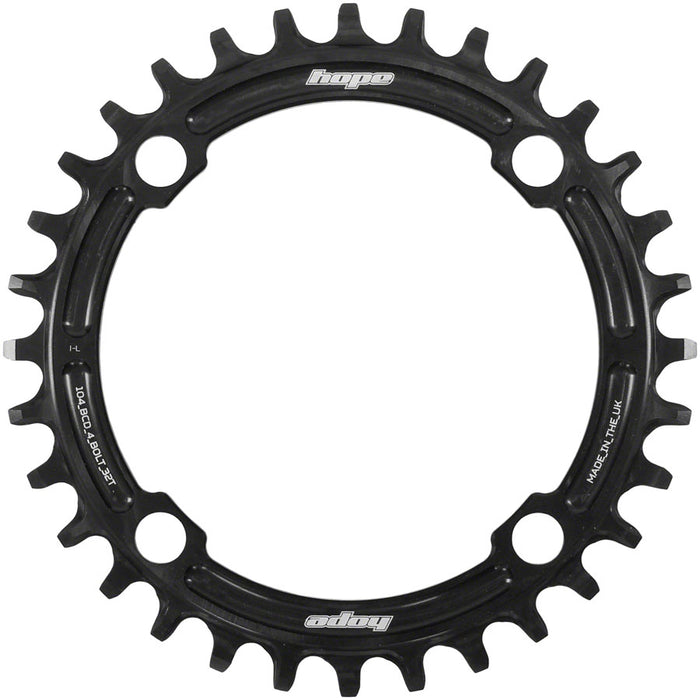 Hope Retainer Chainring - 32t, 104 BCD, R22, Black