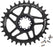 Wolf Tooth Elliptical Direct Mount Chainring - 30t, SRAM 8-Bolt DM, 3mm Offset, Drop-Stop ST, Requires HG+ Chain, Black
