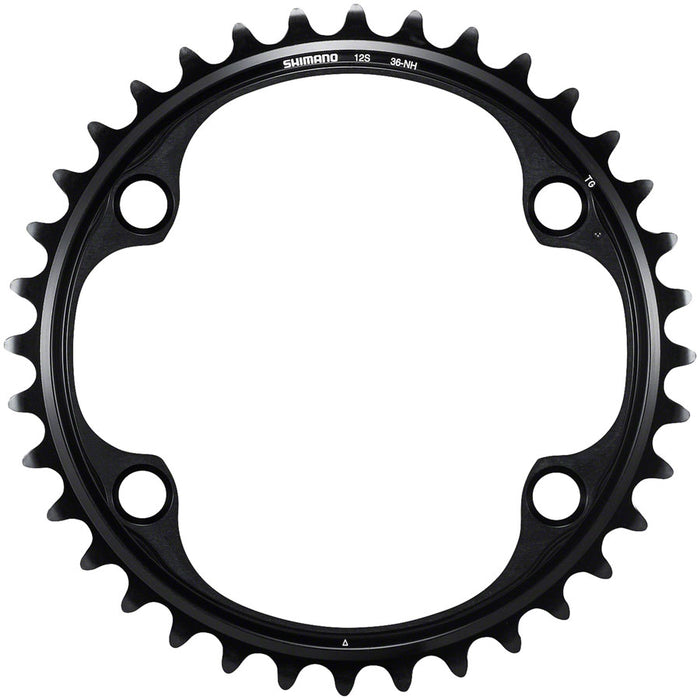 Shimano Dura-Ace FC-R9200 12-Speed Chainring - 36t, Asymmetric 110 BCD, Black, NH