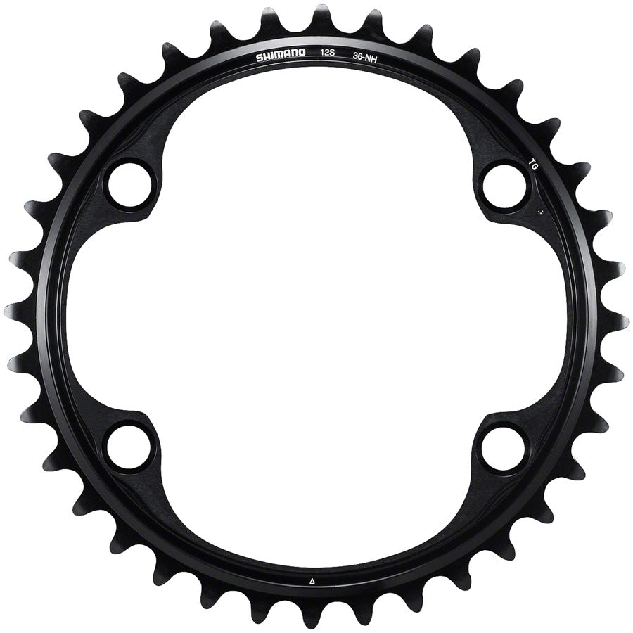 Shimano Dura-Ace FC-R9200 12-Speed Chainring - 36t, Asymmetric 110 BCD, Black, NH