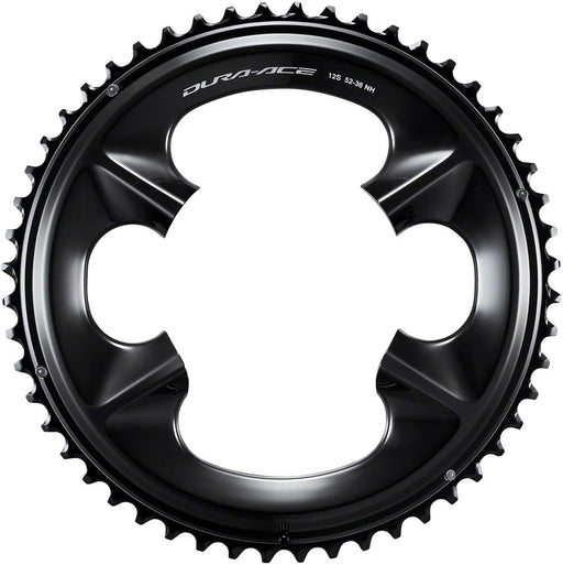 Shimano Dura-Ace FC-R9200 12-Speed Chainring - 52t, Asymmetric 110 BCD, Black, NH