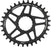Wolf Tooth Elliptical Direct Mount Chainring - 32t, RaceFace/Easton CINCH Direct Mount, Drop-Stop B, For Boost Cranks, 3mm Offset, Black