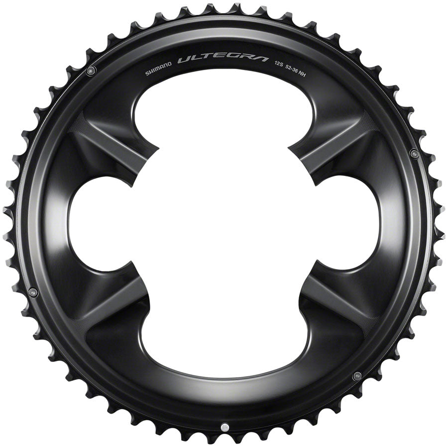 Shimano Ultegra FC-R8100 12-Speed Chainring - 52t, Asymmetric 110 BCD, Black, NH