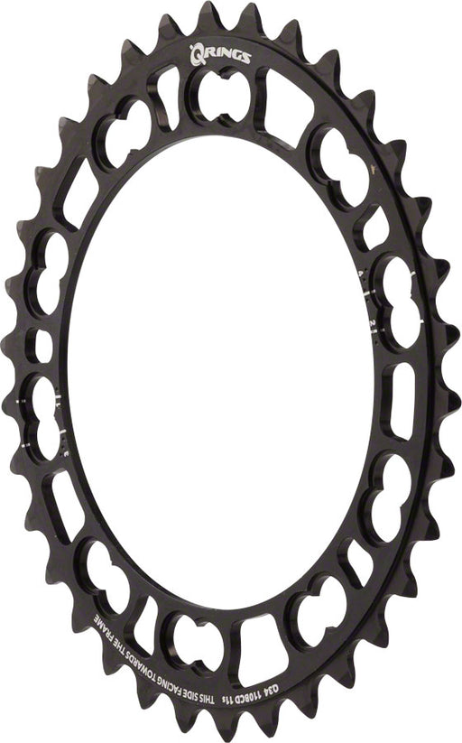 Rotor Q-Ring 110 x 5 BCD Five Oval Position Chainring: 34t inner for usewith 50t