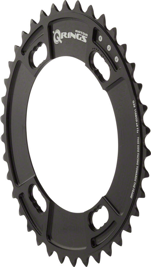 Rotor Q-Ring 110 x 4 Asymmetric BCD Three Position Oval Chainring: 34tinner