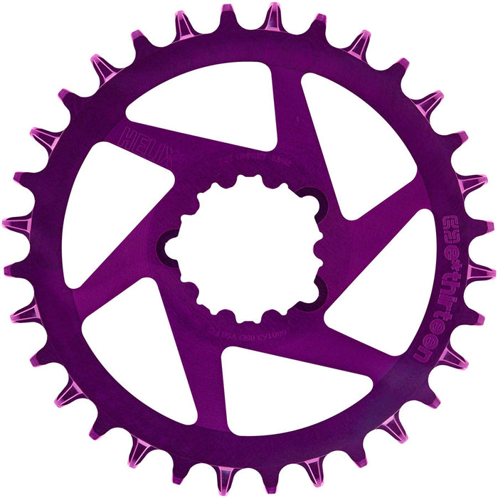 E*thirteen Helix R Guidering (3mm Offset),  3-Bolt, 32t - Eggplan