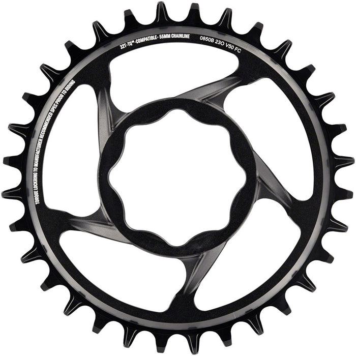 e*thirteen e*spec Direct Mount Chainring - 32t, 11/12 Speed, For TQ CL55, Black