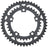 Samox 219AA Chainring Set - 46/34t, 110 BCD, Aluminum Rings, Black