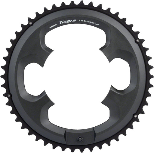 Shimano Tiagra FC-4703 10-Speed Chainring - 50t, Asymmetric 110 BCD, Black