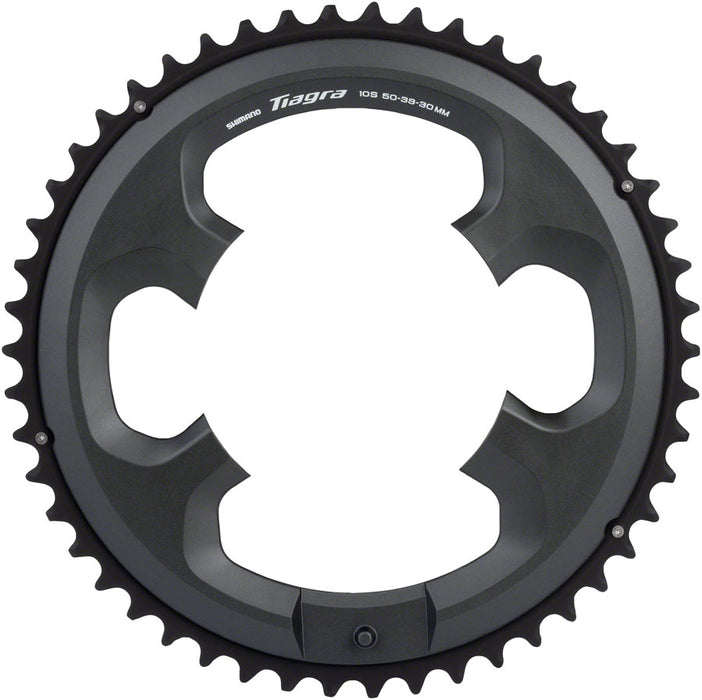Shimano Tiagra FC-4703 10-Speed Chainring - 50t, Asymmetric 110 BCD, Black
