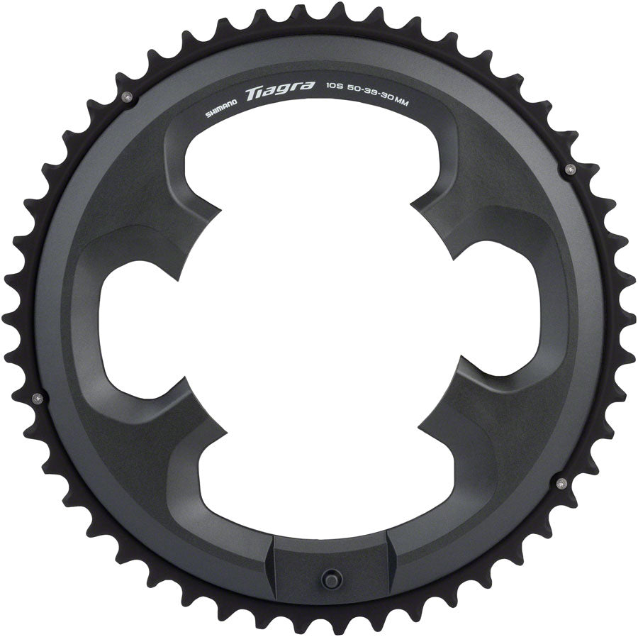 Shimano Tiagra FC-4703 10-Speed Chainring - 50t, Asymmetric 110 BCD, Black